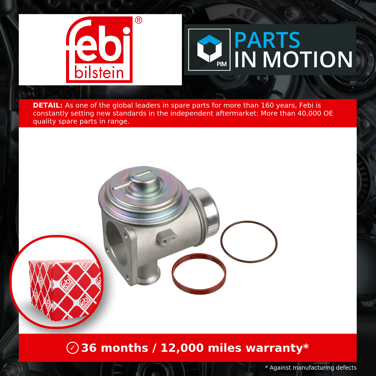 EGR Valve fits BMW 530 E60 3.0D 05 to 07 11717789999 11717804379 Febi Quality