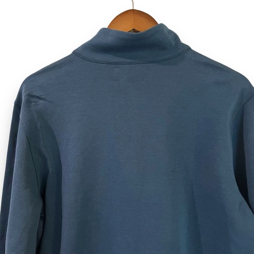 Bonobos Herren Größe M Daily Grind Half Zip Pullover Nachthimmelblau Neu mit Etikett $ 99 - Bild 8 von 8
