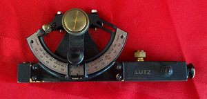VINTAGE LUTZ SURVEYING LEVEL Angle Finder Clinometer Missing One Brass Hold Down