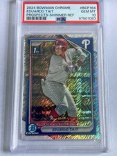 2024 Bowman Chrome - Prospects Eduardo Tait #BCP-164 Shimmer Refractor PSA 10