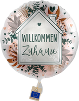 Folienballon Willkommen Zuhause – Ballon Mit Haus-Motiv