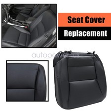 For 2013-2017 Honda Accord Driver Bottom Leather Seat Cover Black Perforated