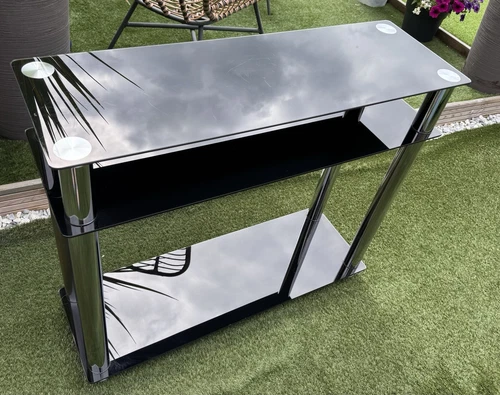Black Glass Sideboard