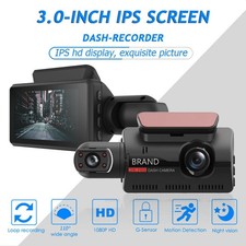 Dual Lens Car DVR Dash Cam Video Recorder 1080P Front And Inside Camera NEW