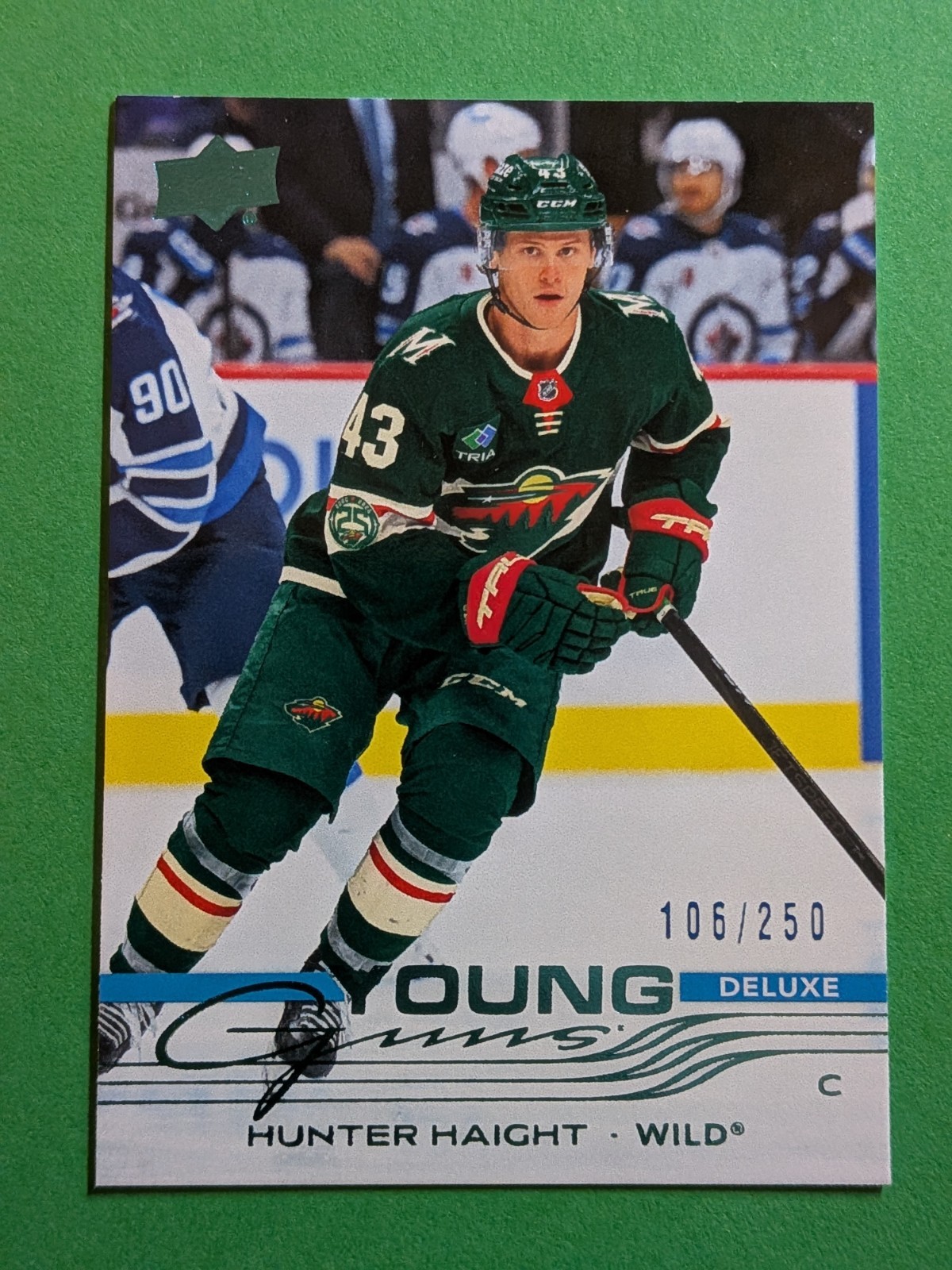 2025-26 Upper Deck Series 2 Hunter Haight Deluxe Young Guns /250 Rookie SP #475