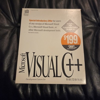 Microsoft Visual C++ Professional Edition Version 1.5 1993 Disc Cd  Sealed