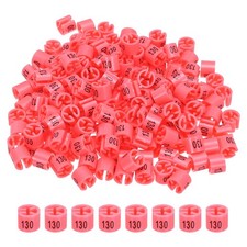 300Pcs 130 Size Clothes Hanger Marker Fit 3mm Rod for Garment Coding Dark Pink