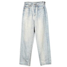 American Eagle Light Wash High Rise Wide Leg Jeans Womens Size 6 Regular