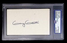 Gary Gaetti - Index Card Autograph  - PSA Tallboy Holder - 85739463