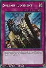 YUGIOH RA02-EN075 Solemn Judgment Secret Rare 1st Edition NM