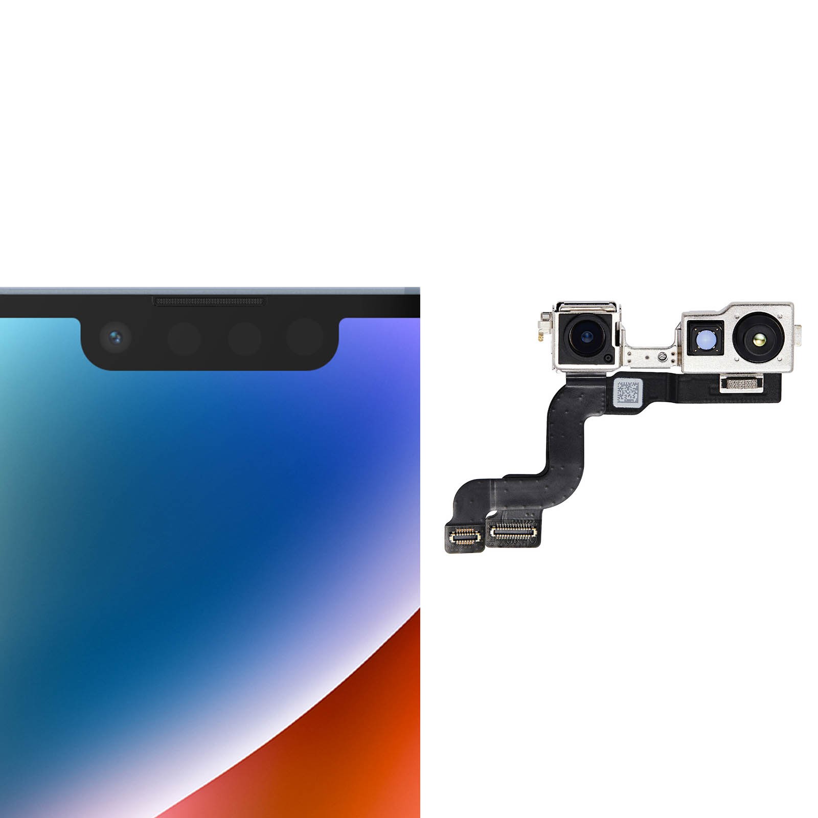 Caméra frontale iPhone 14 Plus floue ? Objectif de rechange net - 3