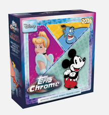 2026 TOPPS CHROME DISNEY MEGA BOX (56 Cards) Brand New Factory Sealed QTY