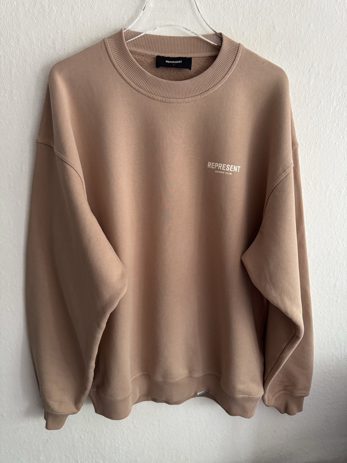 Represent Owners Club Herren Hoodie Jersey Beige Größe L