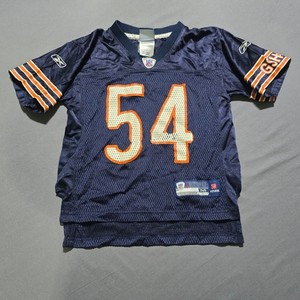 FLAWS Reebok Kids Chicago Bears 54 Urlacher NFL Football Jersey Youth Medium 5-6