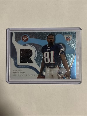 2003 Topps Pristine Rookie Premiere Jerseys Bethel Johnson #RPR-BJ RC