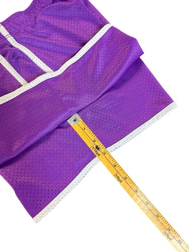 Justice Girl's Athletic Shorts, size 16, Purple/White, Elastic Waist - Picture 3 of 7