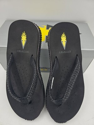 Volatile Women's Size 9 Palau Black Comfort Summer Wedge Sandals