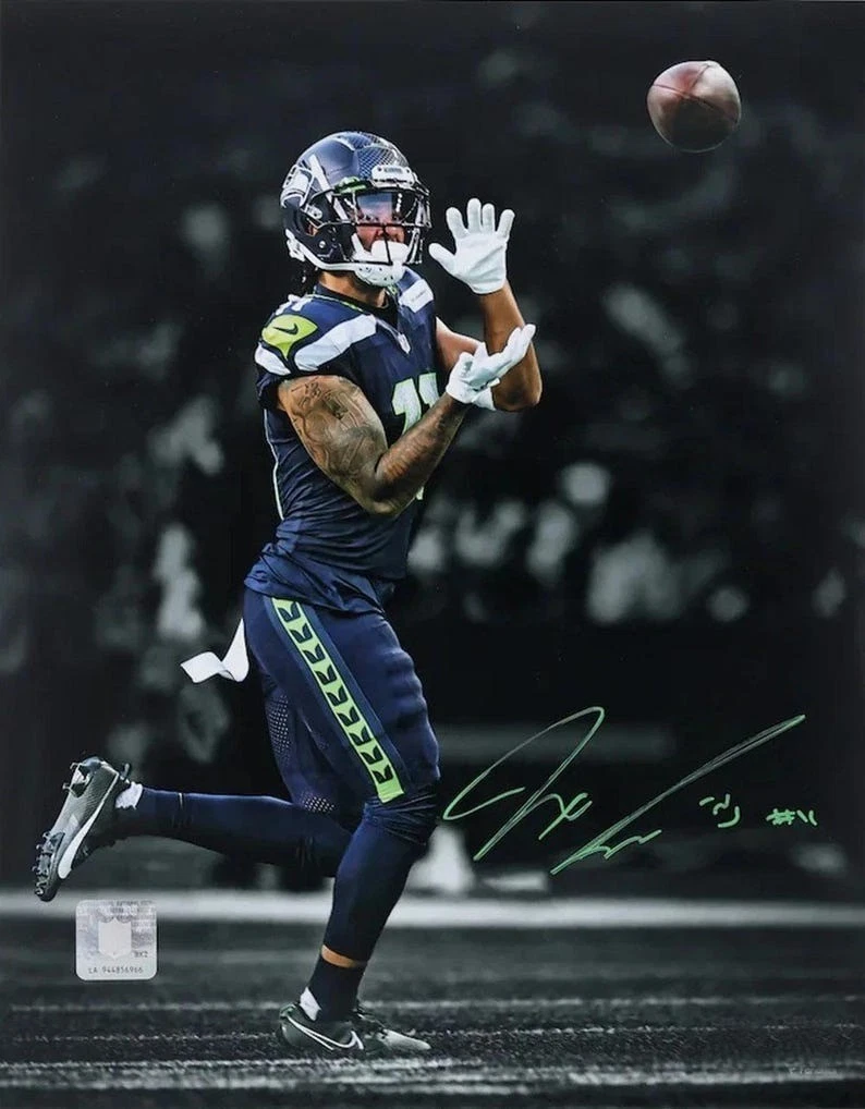 Jaxon Smith-Njigba Seattle Seahawkss Autographed Poster, 2025 Championship On