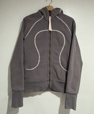 Lululemon Hoodie  Scuba Special Edition  Size 12 Grey Full Zip Sweatshirt