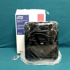 New/Open Box Tork Matic Hand Towel Dispenser Black 55 10 282 Elevation Design 