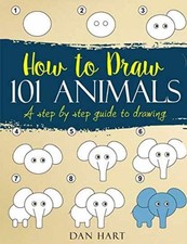 HOW TO DRAW 101 ANIMALS: a step by step - Paperback, by Hart Dan - Acceptable