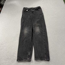 VINTAGE Levis 550 Jeans Womens 28x30 Black Faded Orange Tab Relaxed Fit 90s