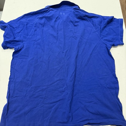 Camisa Polo Under Armour Hombres 3XL Azul Golf Calce Suelto Heatgear Logo Adulto - Imagen 5 de 9