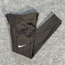 Nike DriFit Legging Girl Small 20x21 Black Stretch Moisture Wick Sport Climb Gym