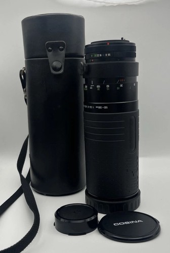 Cosina 100-500 mm f/5.6-8.0 MC obiettivo zoom macro attacco Canon FD Giappone - FUNGUS - Foto 8 di 10
