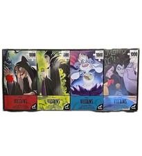 Disney Villains Collector's Puzzle Set 4 1000 pc Puzzles Maleficent Ursula Etc