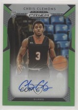 2019-20 Panini Prizm Draft Picks Neon Green 34/125 Chris Clemons #117 Auto 0c2