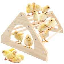 Wooden Chick Brooder Perch, Small Roosting Bars for Coop or Brooder 2-Piece Set