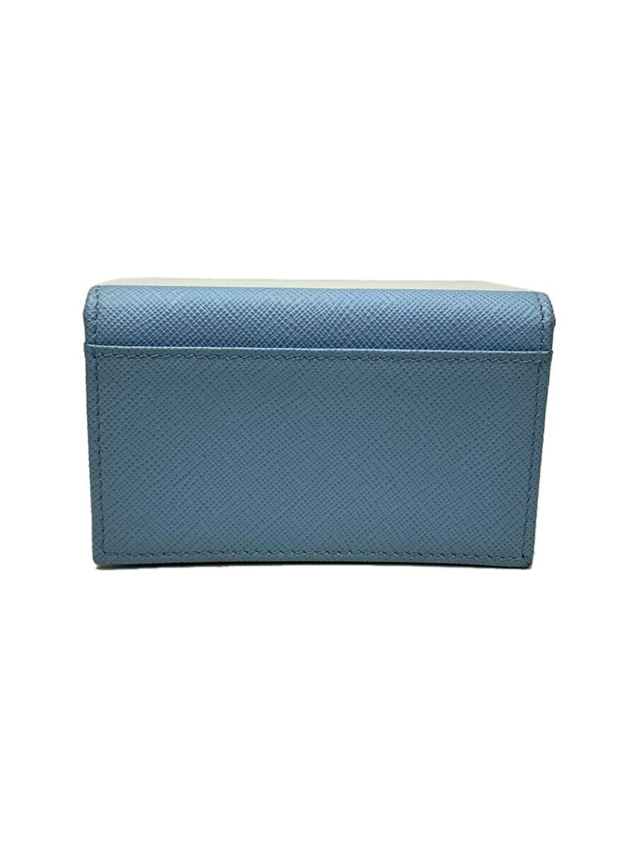 PRADA Leather Card Case BLU Women's thumbnail 2