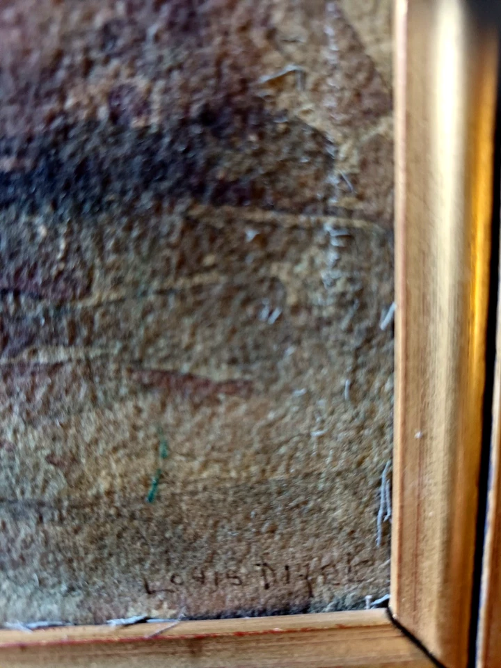 tableau ancien orientaliste fin 19°signé gouache - Photo 4/4