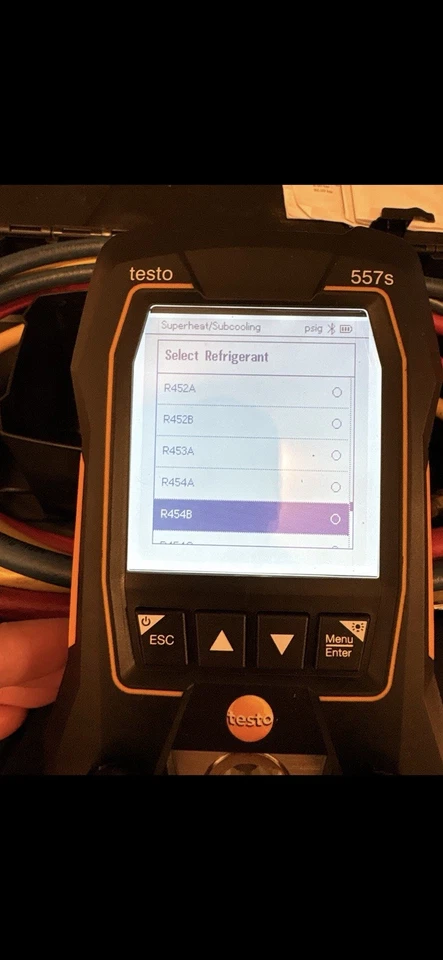 Medidor de micrones colector digital Bluetooth Testo 557s y abrazaderas de temperatura inalámbricas Foto 3 de 4