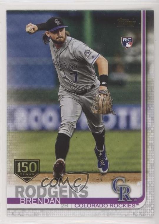 2019 Topps Update 150th Anniversary Brendan Rodgers #US299 Rookie RC 8k4