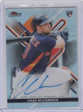 2022 Chas McCormick Topps Finest ROOKIE AUTO REFRACTOR - CH Houston Astros RC