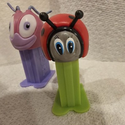 Set of 2 Mini Pez dispenser Bugz life 2000 lady bug