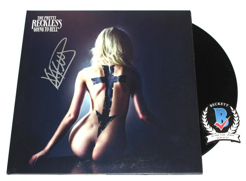 TAYLOR MOMSEN SIGNED THE PRETTY RECKLESS GOING TO HELL ALBUM VINYL BECKETT COA