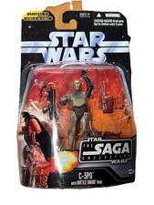 Star Wars Saga Collection C-3PO WITH BATTLE DROID HEAD   17  3.75 Figure 2 2006