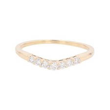 .23ctw Round Cut Diamond Prong Set Wedding Band Ring 14k Yellow Gold Size 8.75