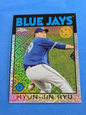 2021 Hyun-Jin Ryu Topps Chrome #86C-47 Silver Pack Mojo Refractor 