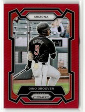 2024 Panini Prizm #91 Gino Groover Red Prizms RC