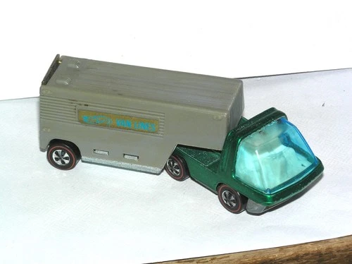 1970 Hot Wheels Redline HEAVYWEIGHTS Moving Van GREEN w WHITE INT COMPLETE READ!