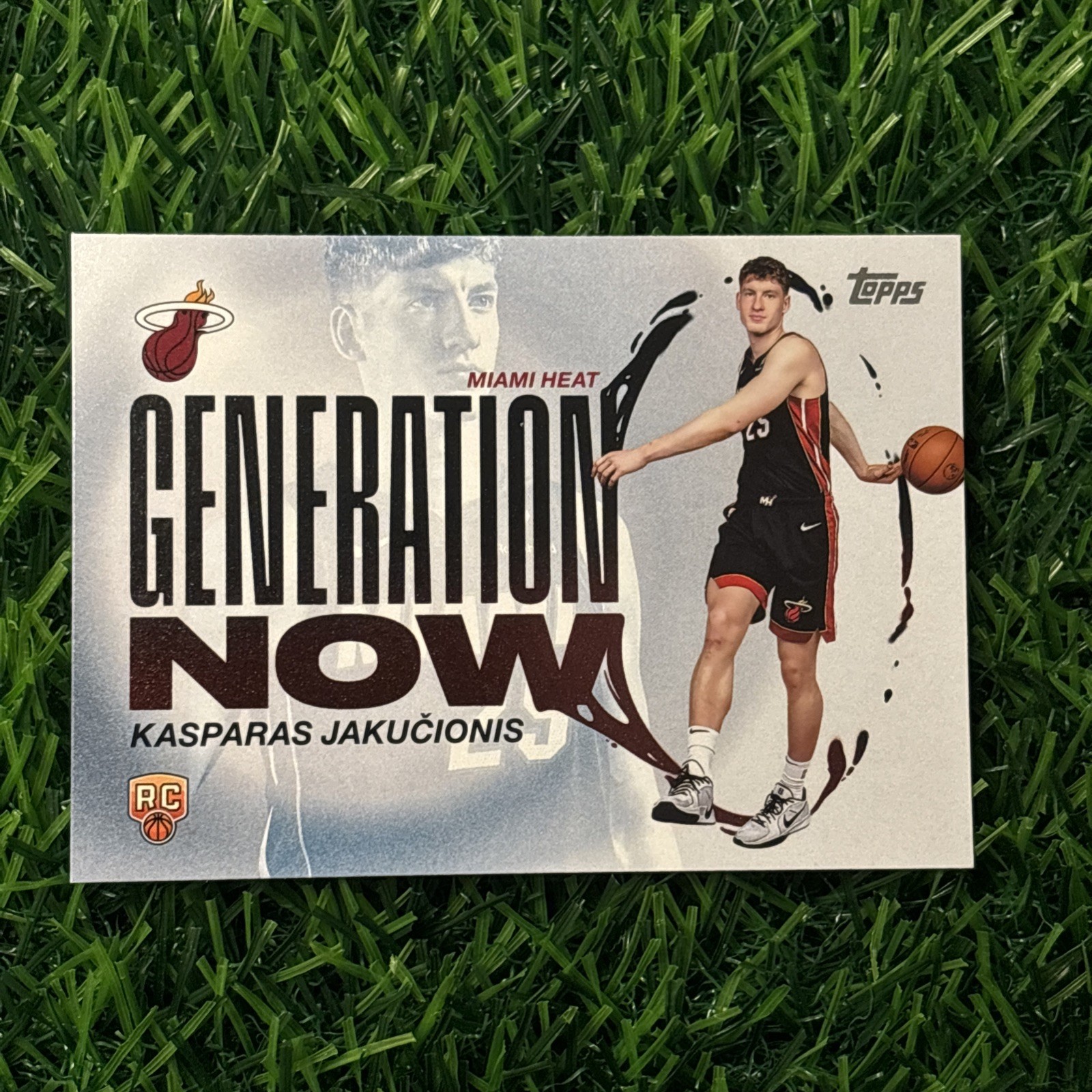 2025-26 Topps KASPARAS JAKUCIONIS Rookie Generation Now #GN-20 Miami Heat Rc