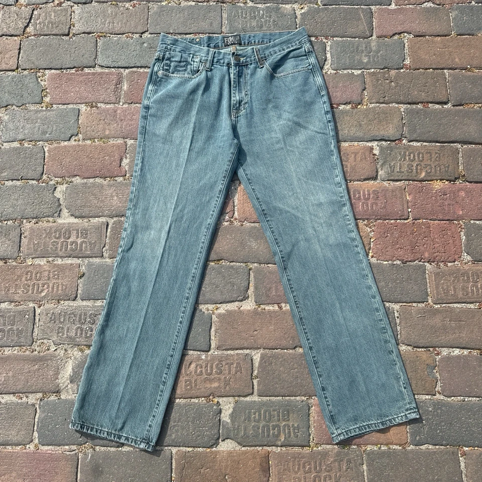 Y2K Fox Racing Light Wash blue jeans size 34x31  - Image 2 of 4