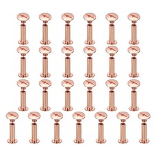 25set Phillips Chicago Screw M5x18mm Binding Post Screw, Rose Gold