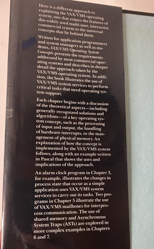 VAX/VMS: Operating System Concepts, David Donald Miller, Taschenbuch, 1992 - Bild 5 von 5