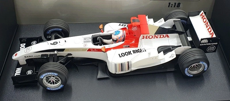 Minichamps 1/18 Scale 100 040009 - Bar Honda 006 #9 Button - Image 4 of 4