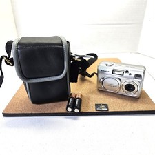 Fujifilm FinePix A210 3.2MP Digital Camera Silver Tested Bundle SD Card